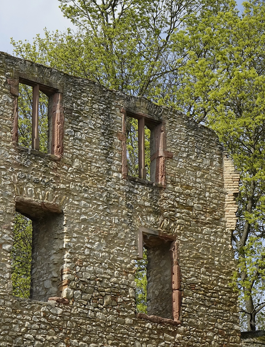 Sigma Abriss - Gesetze zum Abriss von Gebäuden: Was muss beachtet werden? Alte Mauer mit Fenstern und Bäumen